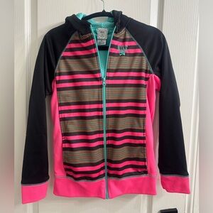 Nike Jacket - Pink, Black, and Mint Teal